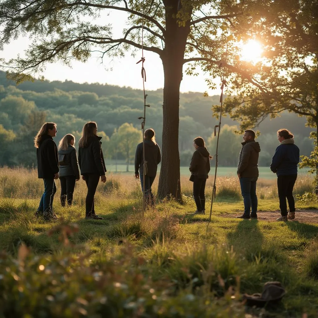 Outdoor retreat activity