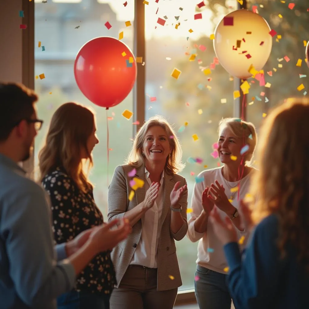Celebration of client milestones